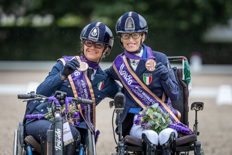 "Mondiali di Aachen: Morganti e Salvadè vincono bronzo nel Paradressage"