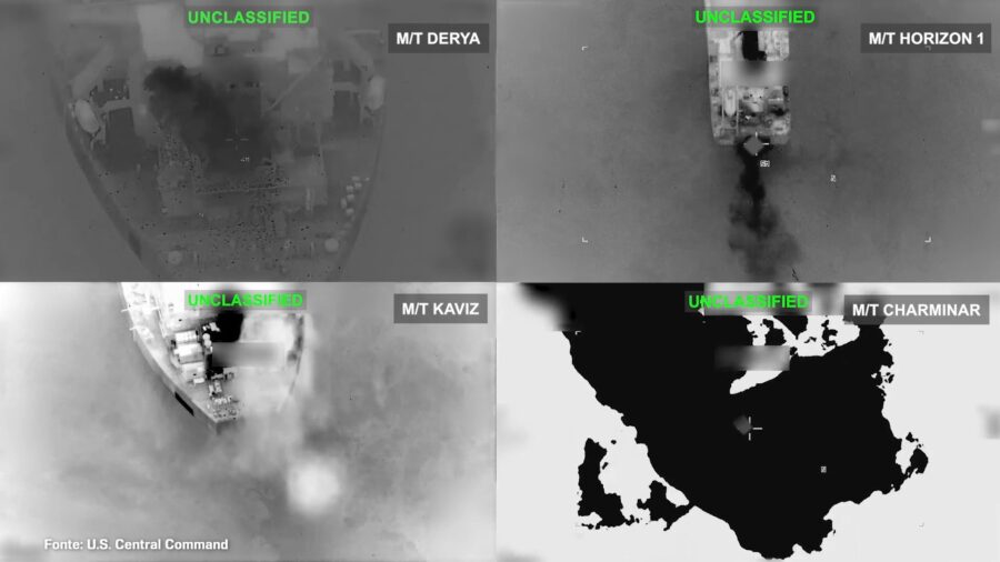 Attacco Usa distrugge cinque petroliere iraniane