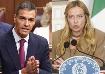 "Sanchez: "Meloni vanta 3 anni, io governo da 8 anni!"