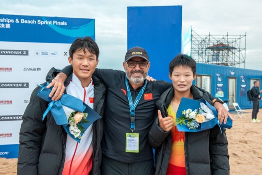"Cina: Cattaneo commenta le vittorie della nazionale nel beach sprint"