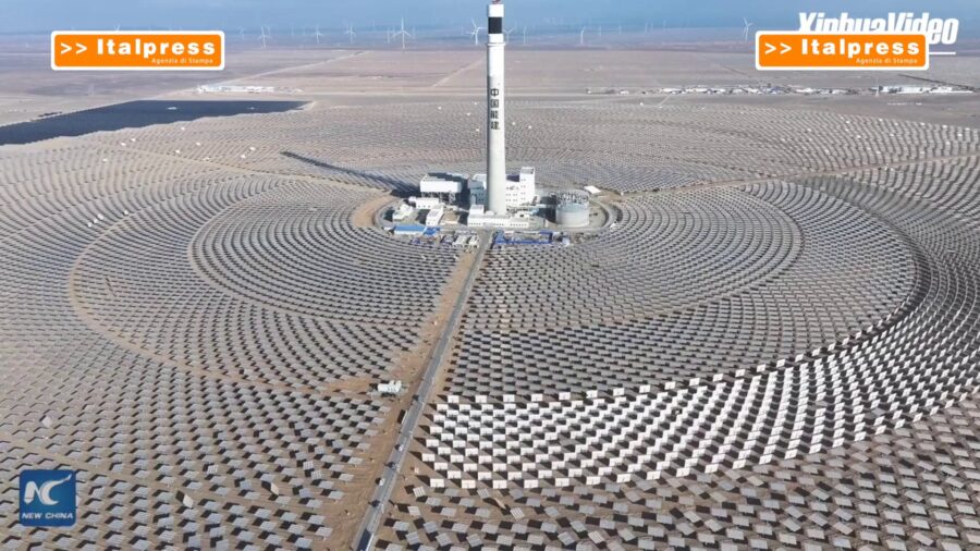 Cina, prende forma il progetto solare con accumulo termico da 1.500 MW