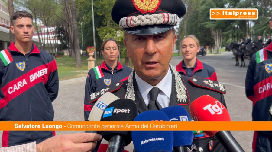 Luongo "Atleti carabinieri messaggeri di valori"