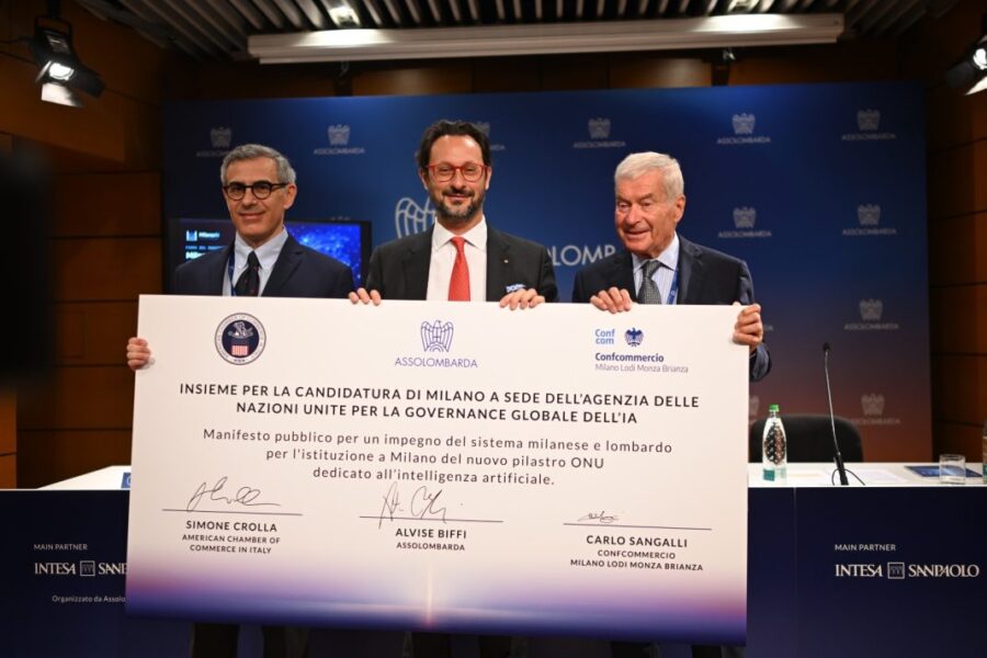 "Milano accoglie la nuova governance Onu sull'IA: firmato manifesto"