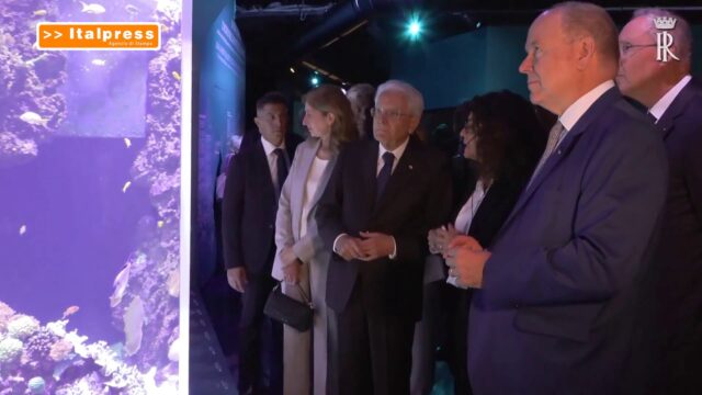 Principato di Monaco, Mattarella visita il Museo Oceanografico con Alberto II