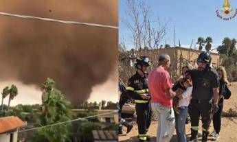 Tromba d'aria a Marsala: 4 bambini feriti e cane salvato!
